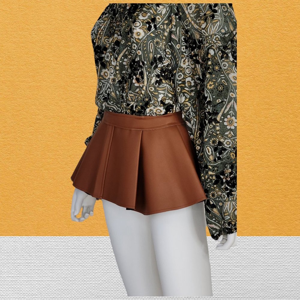 Palomino Brown  Peplum Corset Skirt Belt